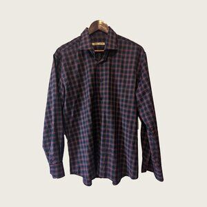 MAURIZIO BALDASSARI - 100% Wool check shirt - Sz XL